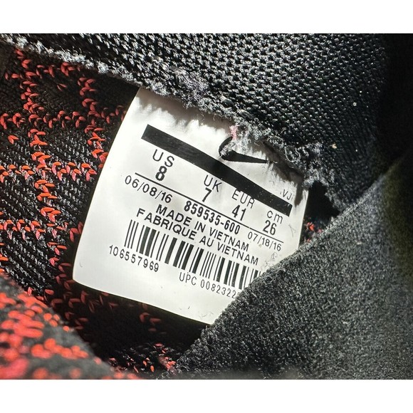 Nike Shoes Men’s Roshe 2 Flyknit Size 8 Vibrant Bright Crimson Comfy Sneakers ￼ - Picture 4 of 9